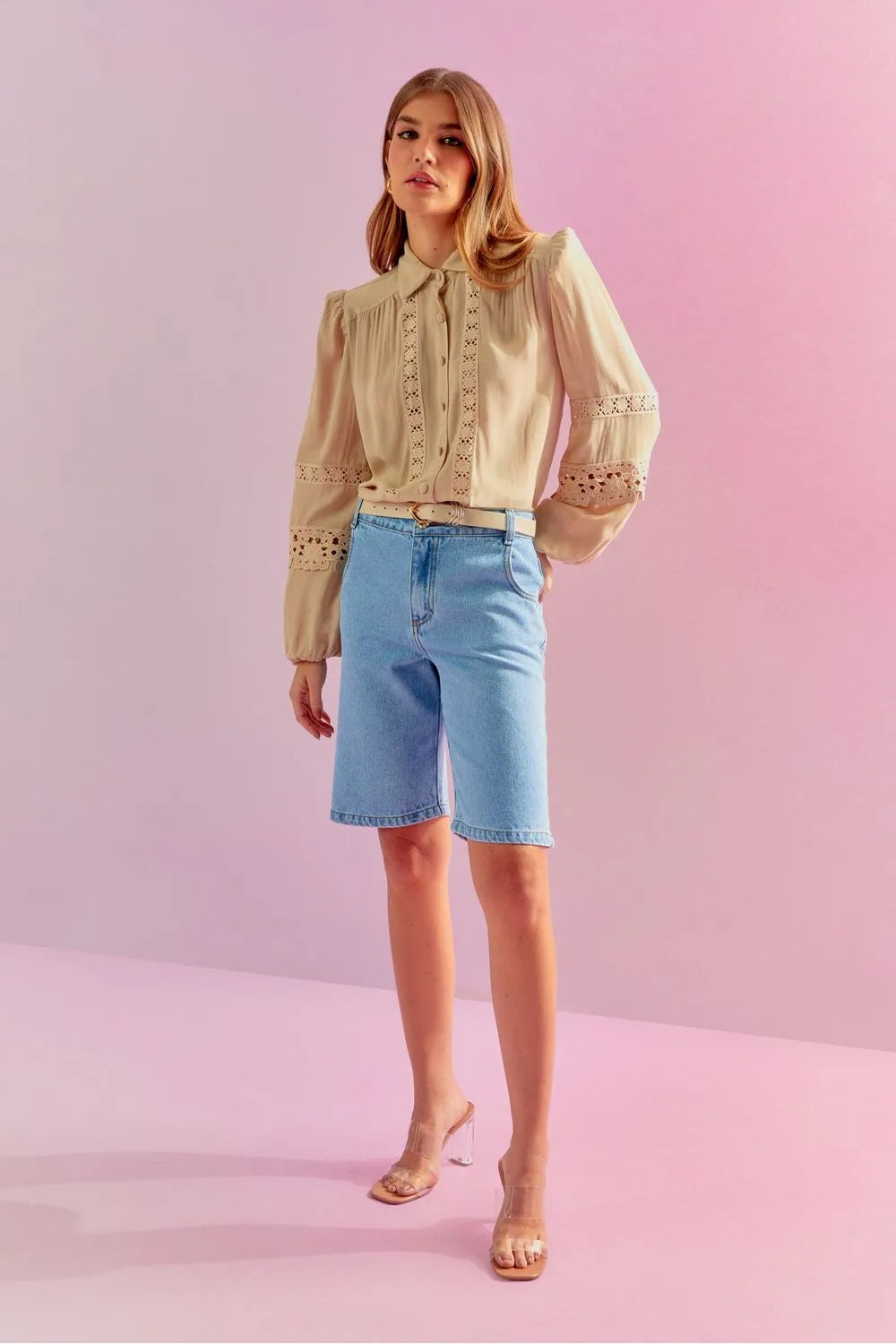DENIM SHORTS