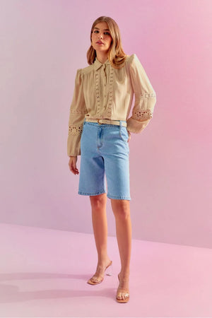 DENIM SHORTS