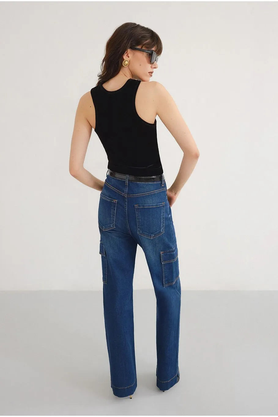 YASMIN TANK VELVET TOP